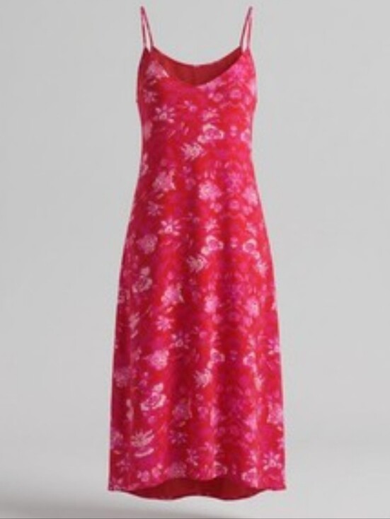 NATURAL LIFE Dresses & Skirts - NATURAL LIFE Fuchsia Floral Maxi Dress Large Boho Babe Summer